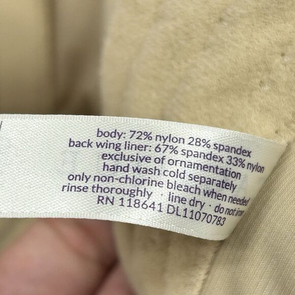 Cacique Lane Bryant Beige Tan Multi-Way Zoned Strapless Bra Size 44DD Underwire - Picture 8 of 12